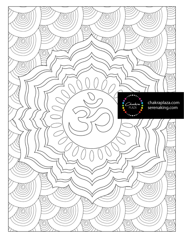 Crown Chakra Coloring Page