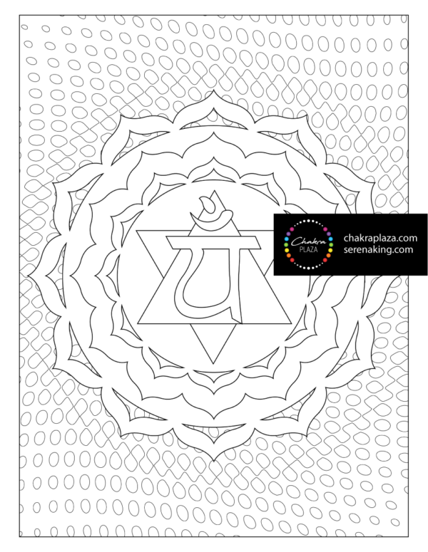 Heart Chakra Coloring Page