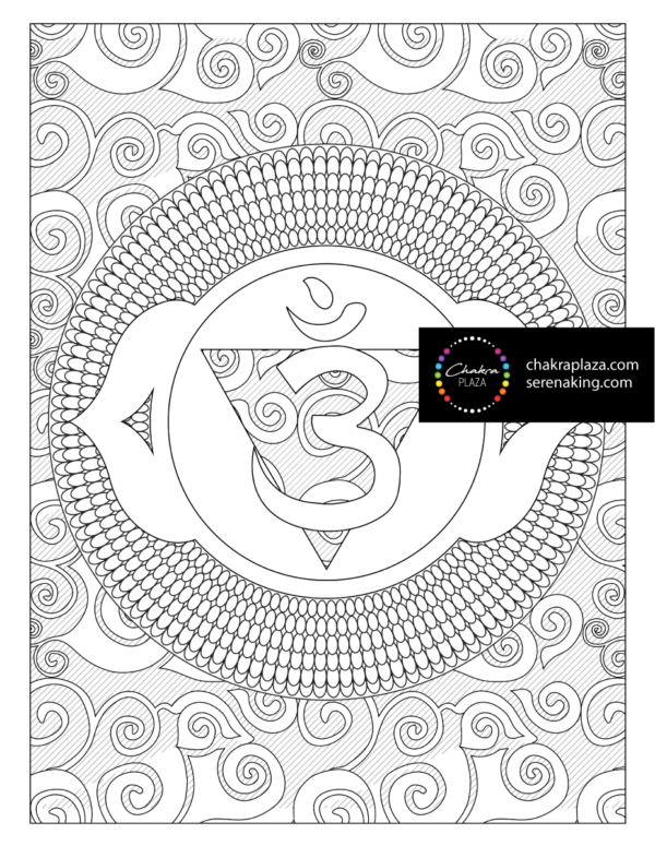 Third Eye Chakra Coloring Page