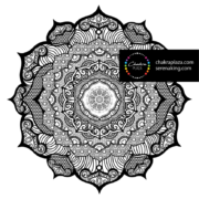 Seven Chakra Mandala Coloring Page