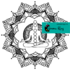 Meditating Woman Chakra Centers Mandala Coloring Page