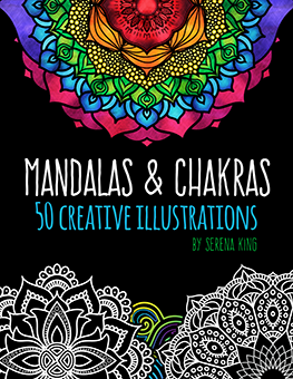 Mandalas & Chakras Adult Coloring Book