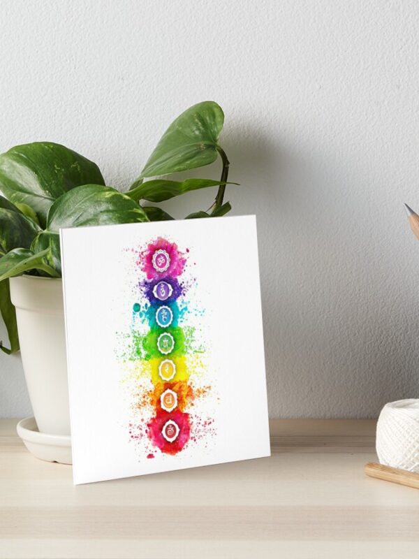 7 Chakras Watercolors With Symbols – Chakra Plaza