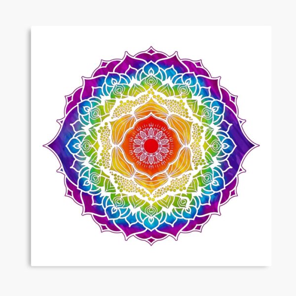 7 Chakra Watercolor Mandala