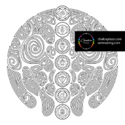 7 Chakra Symbol Tree Coloring Page