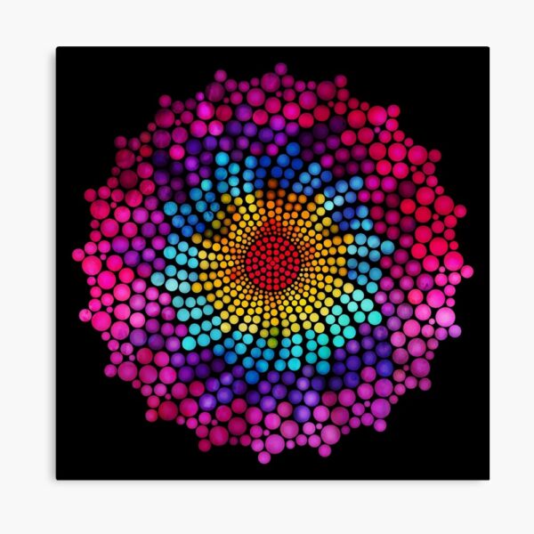 7 Chakra Color Dots Mandala