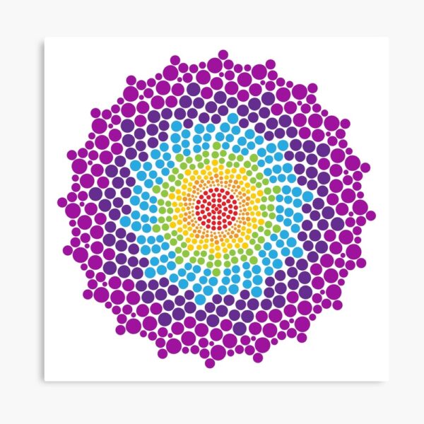 7 Chakra Color Dots Mandala