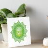 Heart Chakra Mandala With Descriptive Words