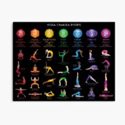Yoga Asanas Chakra Poses Chart - © chakraplaza.com - serenaking.com
