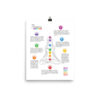 7 Chakras Matte Paper Poster