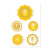 Solar Plexus Chakra Sticker 5 Set