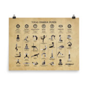 Yoga Chakra Pose Matte Paper Poster