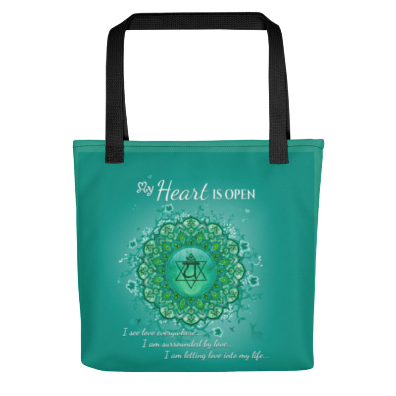 Heart Chakra Affirmations Tote Bag