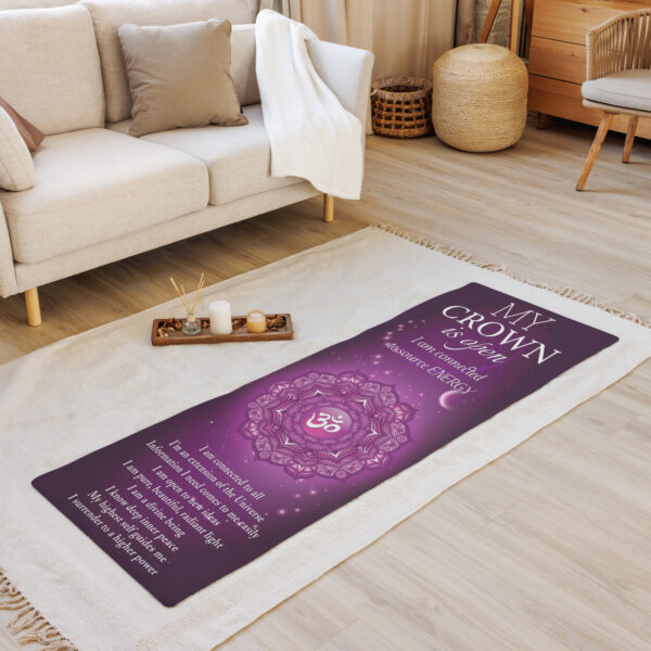 Crown Chakra Affirmations Yoga Mat