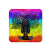 7 Chakras Female Tree Cork-back Coaster