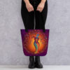 7 Chakras Female Tree Of Hearts Tote bag