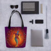 7 Chakras Female Tree Of Hearts Tote bag