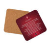 Root Chakra Affirmations Cork-back Coaster