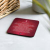 Root Chakra Affirmations Cork-back Coaster