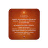 Sacral Chakra Affirmations Cork-back coaster