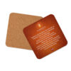 Sacral Chakra Affirmations Cork-back coaster