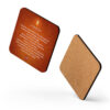 Sacral Chakra Affirmations Cork-back coaster