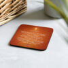 Sacral Chakra Affirmations Cork-back coaster