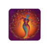 7 Chakra Centers Female Heart Tree Cork-back Coaster