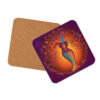 7 Chakra Centers Female Heart Tree Cork-back Coaster