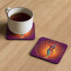 7 Chakra Centers Female Heart Tree Cork-back Coaster