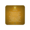 Solar Plexus Affirmations Cork-back Coaster