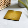 Solar Plexus Affirmations Cork-back Coaster