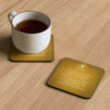 Solar Plexus Affirmations Cork-back Coaster