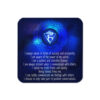 Throat Chakra Mandala Affirmations Cork-back Coaster