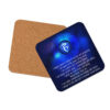 Throat Chakra Mandala Affirmations Cork-back Coaster