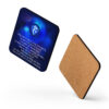 Throat Chakra Mandala Affirmations Cork-back Coaster