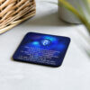 Throat Chakra Mandala Affirmations Cork-back Coaster