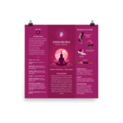 Crown Chakra Balancing Poster Chart